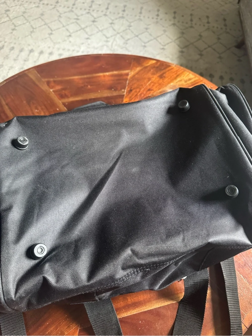 Black Men's Duffel Bag — Travel & Gym Carryall